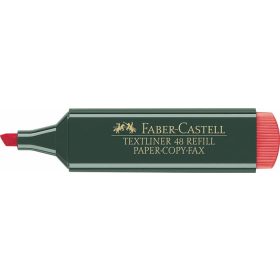   Szövegkiemelő, 1-5 mm, FABER-CASTELL, "Textliner 48", piros