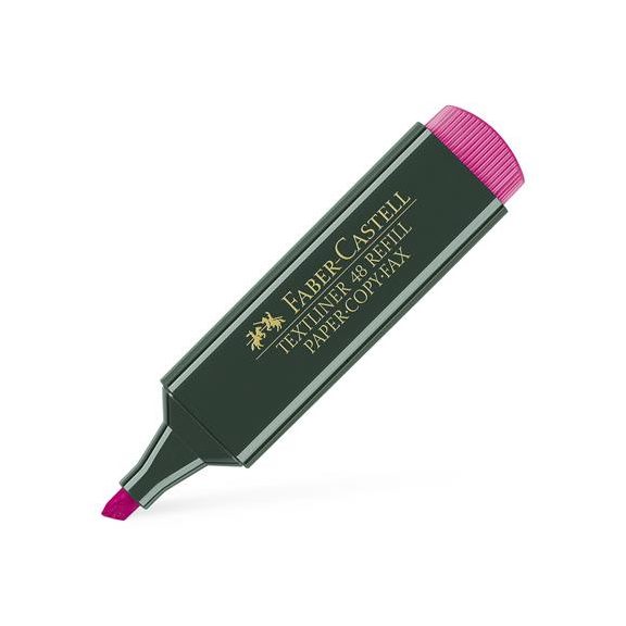 Szövegkiemelő, 1-5 mm, FABER-CASTELL, "Textliner 48", rózsaszín