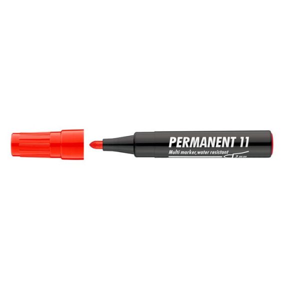 Alkoholos marker, 1-3 mm, kúpos, ICO "Permanent 11", piros Alkoholos marker, 1-3 mm, kúpos, ICO "Permanent 11", piros