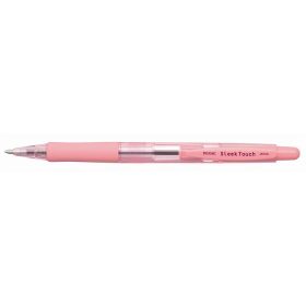   Golyóstoll, 0,7 mm, nyomógombos, rózsaszín tolltest, PENAC "SleekTouch", kék