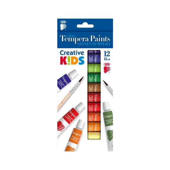 Tempera készlet, 12 darabos, ICO "Creative Kids" Tempera készlet, 12 darabos, ICO "Creative Kids"