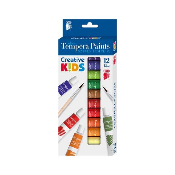 Tempera készlet, 12 darabos, ICO "Creative Kids" Tempera készlet, 12 darabos, ICO "Creative Kids"