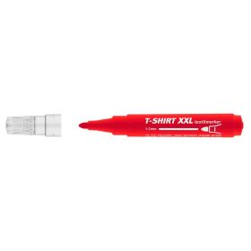   Textilmarker, 1-3 mm, kúpos, ICO "XXL T-Shirt", piros