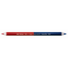   Postairón, hatszögletű, vastag, KOH-I-NOOR "3423", piros-kék