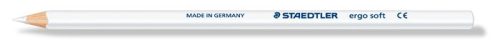 Színes ceruza, háromszögletű, STAEDTLER "Ergo Soft 157", fehér