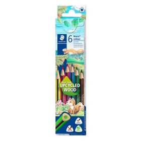   Színes ceruza készlet, háromszögletű, STAEDTLER "Noris Colour 187", 6 különböző szín