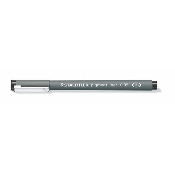 Tusfilc, 0,05 mm, STAEDTLER "Pigment Liner 308", fekete Tusfilc, 0,05 mm, STAEDTLER "Pigment Liner 308", fekete