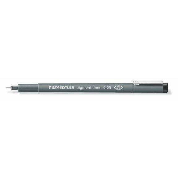 Tusfilc, 0,05 mm, STAEDTLER "Pigment Liner 308", fekete Tusfilc, 0,05 mm, STAEDTLER "Pigment Liner 308", fekete