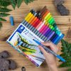 Filctoll készlet, 0,8/3,0 mm, kétvégű, STAEDTLER® "3200", 72 különböző szín