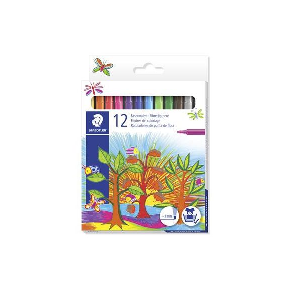 Filctoll készlet, 1 mm, STAEDTLER "325", 12 különböző szín Filctoll készlet, 1 mm, STAEDTLER "325", 12 különböző szín