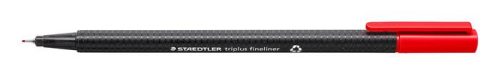 Tűfilc, 0,3 mm, STAEDTLER "Triplus 334", piros