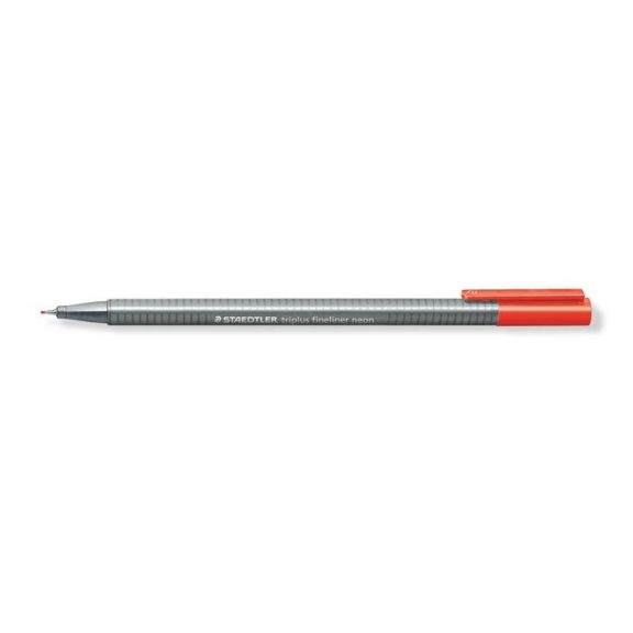 Tűfilc, 0,3 mm, STAEDTLER "Triplus 334", neonpiros Tűfilc, 0,3 mm, STAEDTLER "Triplus 334", neonpiros