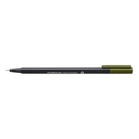   Tűfilc, 0,3 mm, STAEDTLER "Triplus 334", olivazöld