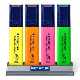   Szövegkiemelő készlet, 1-5 mm, asztali, STAEDTLER "Classic 364", 4 különböző szín