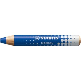   Táblaceruza fehértáblához, flipchartpapírhoz, kúpos, STABILO "MARKdry", kék