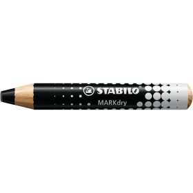   Táblaceruza fehértáblához, flipchartpapírhoz, kúpos, STABILO "MARKdry", fekete
