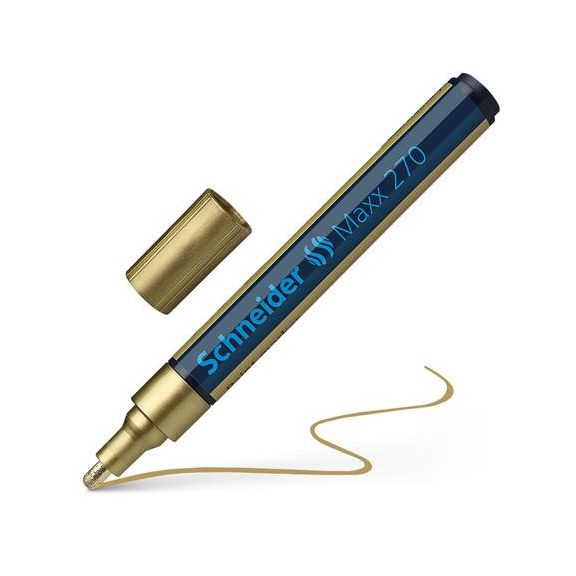 Lakkmarker, 1-3 mm, SCHNEIDER "Maxx 270", arany Lakkmarker, 1-3 mm, SCHNEIDER "Maxx 270", arany
