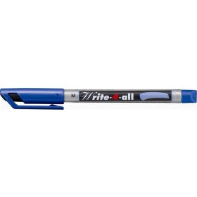   Alkoholos marker, 1 mm, kúpos, STABILO "Write-4-all", kék
