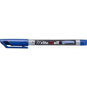   Alkoholos marker, 0,4 mm, kúpos, STABILO "Write-4-all", kék