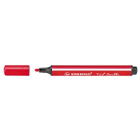   Filctoll, 1,5-2 mm, rugós hegy, STABILO "Trio Scribbi", piros