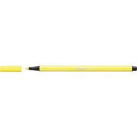 Filctoll, 1 mm, STABILO "Pen 68", neon sárga