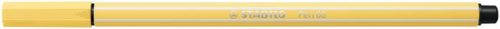 Filctoll, 1 mm, STABILO "Pen 68", világossárga