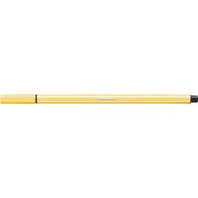 Filctoll, 1 mm, STABILO "Pen 68", sárga