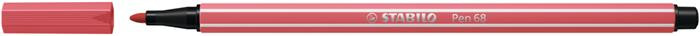 Filctoll, 1 mm, STABILO "Pen 68", rozsdavörös