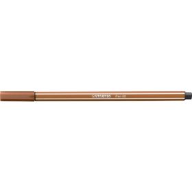 Filctoll, 1 mm, STABILO "Pen 68", vörösbarna