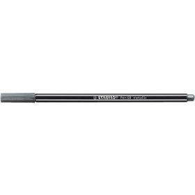   Filctoll, 1,4 mm, STABILO "Pen 68 metallic", ezüst