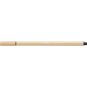 Filctoll, 1 mm, STABILO "Pen 68", világosokker