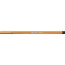Filctoll, 1 mm, STABILO "Pen 68", sötétokker