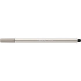 Filctoll, 1 mm, STABILO "Pen 68", melegszürke