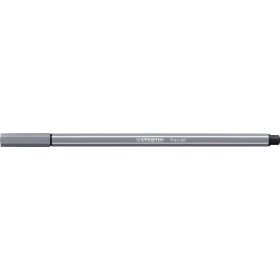 Filctoll, 1 mm, STABILO "Pen 68", sötét szürke