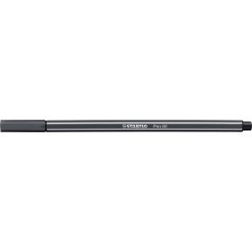 Filctoll, 1 mm, STABILO "Pen 68", mély szürke