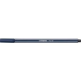 Filctoll, 1 mm, STABILO "Pen 68", éj szürke