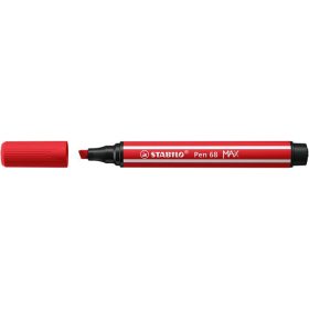   Filctoll, 1-5 mm, vágott hegy, STABILO "Pen 68 MAX", piros