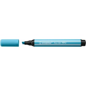   Filctoll, 1-5 mm, vágott hegy, STABILO "Pen 68 MAX", azúrkék