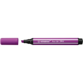   Filctoll, 1-5 mm, vágott hegy, STABILO "Pen 68 MAX", lila