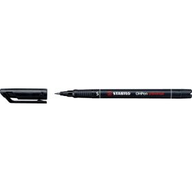   Alkoholos marker, 0,4 mm, STABILO "OHPen S", fekete