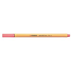 Tűfilc, 0,4 mm, STABILO "Point 88", neon piros