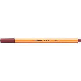 Tűfilc, 0,4 mm, STABILO "Point 88", bíborvörös