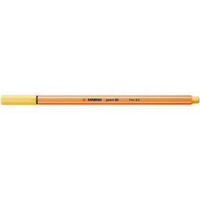   Tűfilc, 0,4 mm, STABILO "Point 88", világossárga