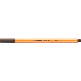 Tűfilc, 0,4 mm, STABILO "Point 88", umbrabarna