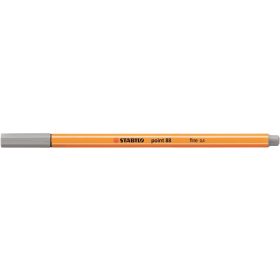   Tűfilc, 0,4 mm, STABILO "Point 88", közép jégszürke