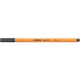 Tűfilc, 0,4 mm, STABILO "Point 88", payne-szürke