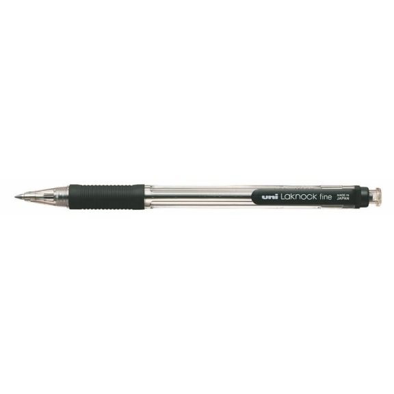 Golyóstoll, 0,4 mm, nyomógombos, UNI "SN-101 Laknock Fine", fekete Golyóstoll, 0,4 mm, nyomógombos, UNI "SN-101 Laknock Fine", fekete