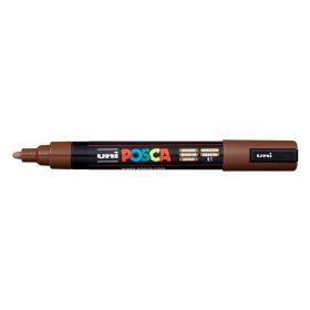 Dekormarker, 0,9-1,3 mm, UNI "Posca PC-3M", barna