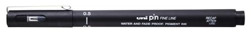 Rajzmarker, 0,5 mm, UNI PIN, fekete