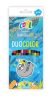 Színes ceruza készlet, háromszögletű, kétvégű, COOL BY VICTORIA "Duocolor", 24 különböző szín